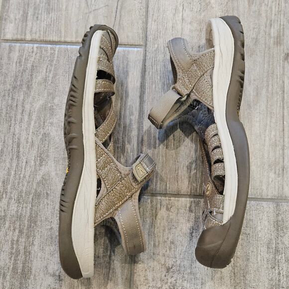 Keen Rose Sandals Women’s 10.5 Gray Water Hiking Sport Strap Outdoor Trail - Picture 3 of 10